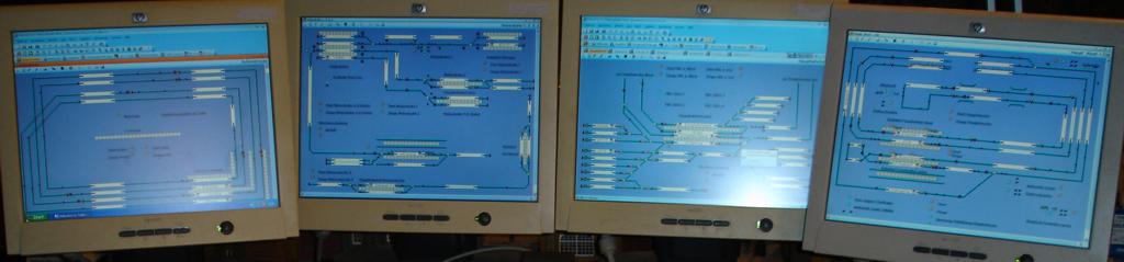 Control center of the model railroad layout in the Freizeitpark Eversum (Photo: Freizeitpark)